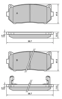 Гальмівні колодки STARLINE BD S400