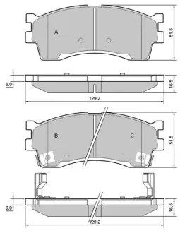 Тормозные колодки STARLINE BD S401