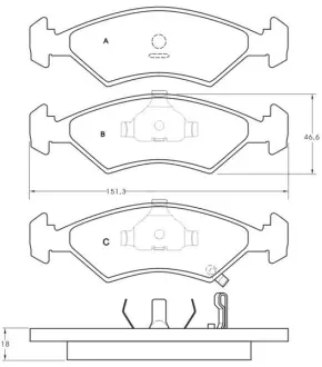 Тормозные колодки STARLINE BD S411
