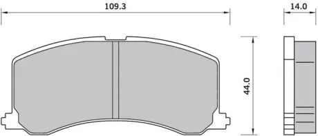 Гальмівні колодки STARLINE BD S413