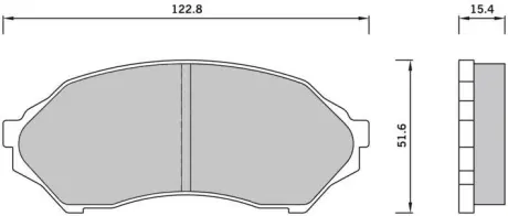 Тормозные колодки STARLINE BD S421