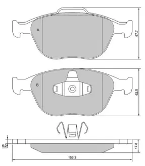 Гальмівні колодки STARLINE BD S428