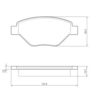 Тормозные колодки STARLINE BD S435