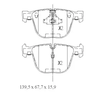 Гальмівні колодки STARLINE BD S439