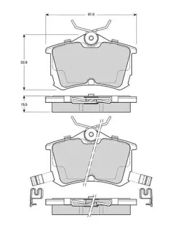 Тормозные колодки STARLINE BD S443