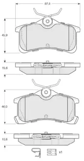 Гальмівні колодки STARLINE BD S454