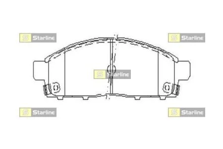 Гальмівні колодки дискові STARLINE BD S518