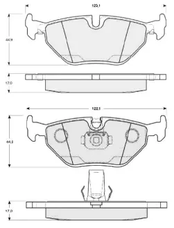Гальмівні колодки STARLINE BD S819P