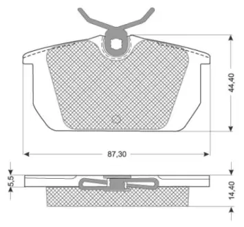 Гальмівні колодки STARLINE BD S822P