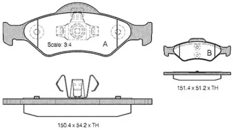 Гальмівні колодки STARLINE BD S824P