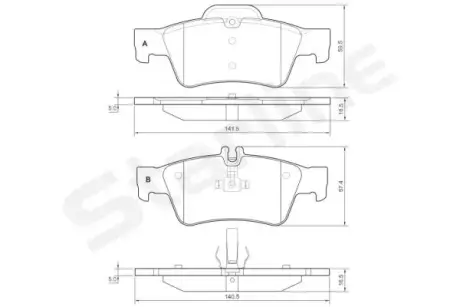 Тормозные колодки STARLINE BD S827P