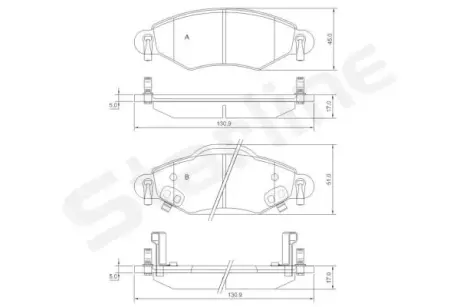 Тормозные колодки STARLINE BD S828P