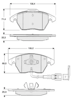 Тормозные колодки STARLINE BD S833P