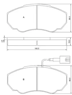 Гальмівні колодки STARLINE BD S839P