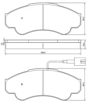 Тормозные колодки STARLINE BD S840P
