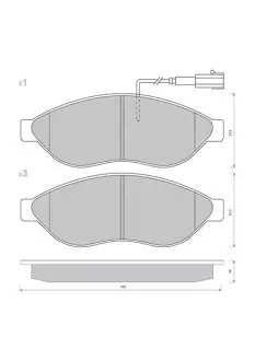 Гальмівні колодки STARLINE BD S847P