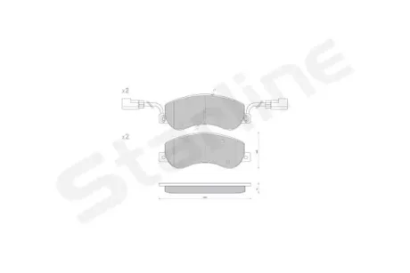 Гальмівні колодки дискові Starline BD S848P