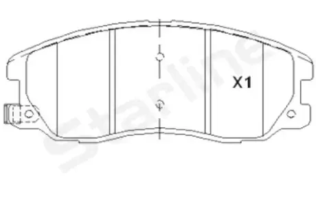 Тормозные колодки STARLINE BD S852P
