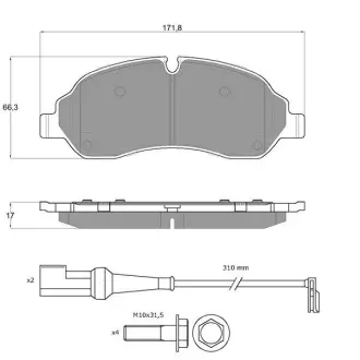 Тормозные колодки STARLINE BD S951