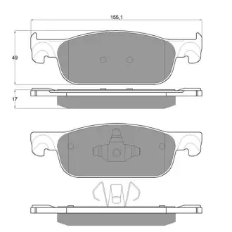 Гальмівні колодки STARLINE BD S973