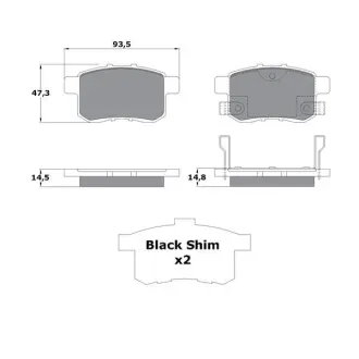 Тормозные колодки STARLINE BD S996