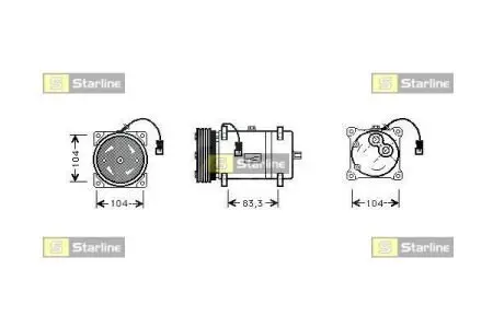 Компресори кондиціонерів STARLINE DK STK0070