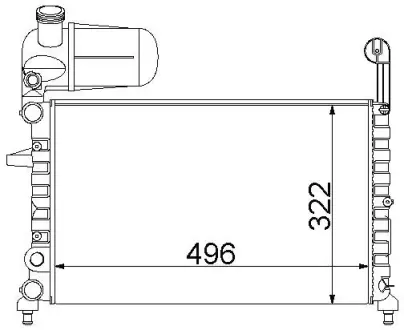 Радіатор охолодження STARLINE FT2101