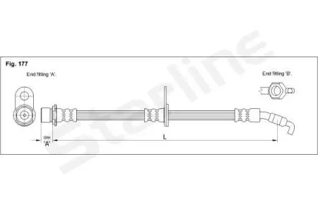 Гальмівний шланг STARLINE HA EB.1265