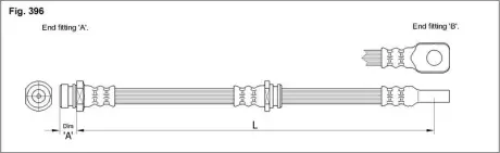 Гальмівний шланг STARLINE HA ST.1113