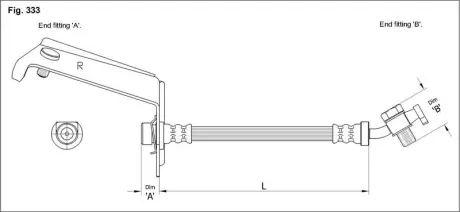 Гальмівний шланг STARLINE HA ST.1137