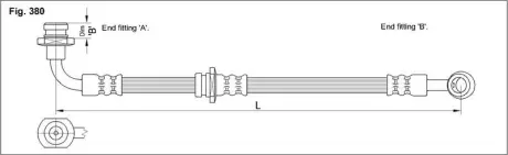 Гальмівний шланг STARLINE HA ST.1162