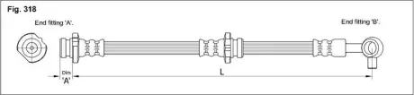 Гальмівний шланг STARLINE HA ST.1207