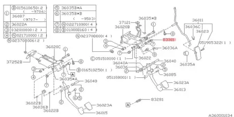 Перемикач SUBARU 83370AA001