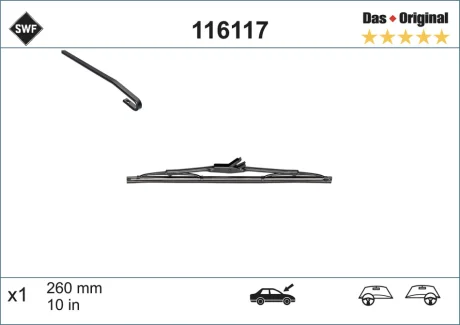 Склоочисник SWF (Valeo) 116117