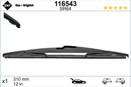 Щітка склоочисника SWF (Valeo) 116543