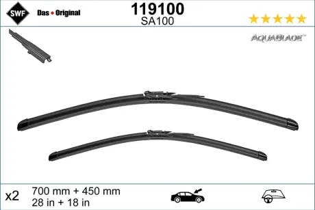 Щітка склоочисника SWF (Valeo) 119100