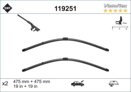 Склоочисник SWF (Valeo) 119251