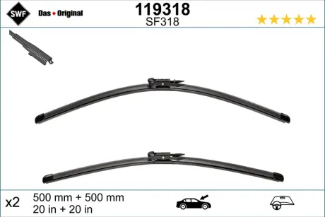 Щітка склоочисника SWF (Valeo) 119318