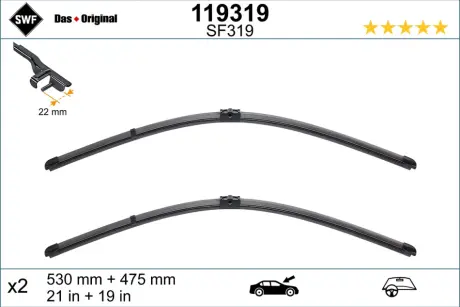 Щітка склоочисника SWF (Valeo) 119319