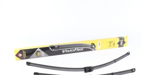 Щітка склоочисника безкаркасна передн із спойлером (2шт) Visioflex 650/500мм BMW IX3 (G08), X3 (G01), X3 (G01, F97), X4 (G02, F98) JAGUAR E-PACE 08.17- SWF (Valeo) 119487