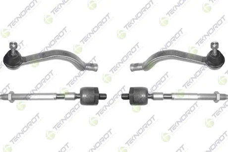 RENAULT К-кт передн.підвіски (2 тяги+2 наконечн.) Logan,Sandero 04- Teknorot DC-300 (фото 1)