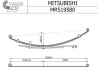 Ресора задн (кількість листів: 5x515) MITSUBISHI L200 2.0/2.4/2.5D 06.96-12.07 TES MR519580019 Z/T (фото 2)