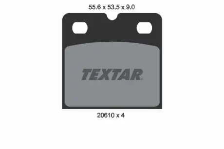 Гальмівні колодки TEXTAR 2061005