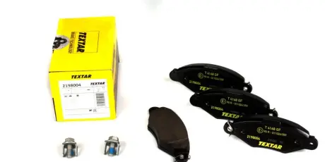 Комплект гальмівних колодок передн, CITROEN C25, XSARA FIAT DUCATO, TALENTO PEUGEOT 206, J5 RENAULT KANGOO 1.0-2.5D 09.81-02.07 TEXTAR 2198004