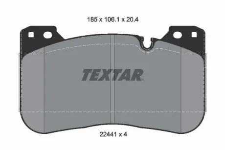 Гальмівні колодки TEXTAR 2244101