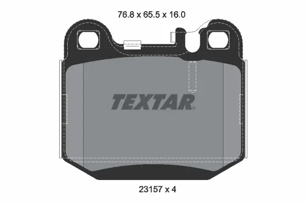 Комплект гальмівних колодок задн, MERCEDES M (W163) MASERATI GRANSPORT, QUATTROPORTE V 2.7D-5.4 02.98- Textar 2315702 (фото 1)