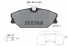 Комплект гальмівних колодок передн, RENAULT CLIO II, LAGUNA I, MEGANE I, MEGANE I CLASSIC, MEGANE I COACH, MEGANE SCÉNIC, SAFRANE II, SCENIC I 1.4-3.0 06.95-06.09 TEXTAR 2317203 (фото 1)