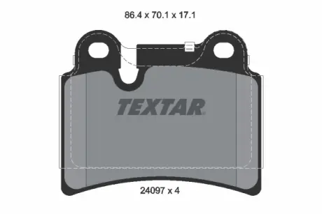 Тормозные колодки TEXTAR 2409701
