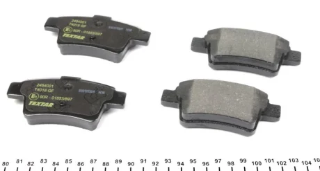 Комплект гальмівних колодок задн, CITROEN C4 GRAND PICASSO I, C4 I, C4 PICASSO I PEUGEOT 408 1.6-2.0D 07.06- TEXTAR 2454001