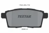 Колодки гальмівні (задні) Mazda CX-7 2.2-2.5 06- TEXTAR 2454501 (фото 1)